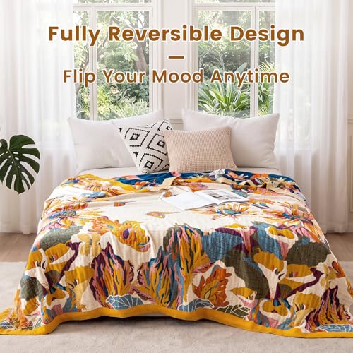 35% Off MSGKV Boho Cotton Throw Blanket for Couch - Image 6