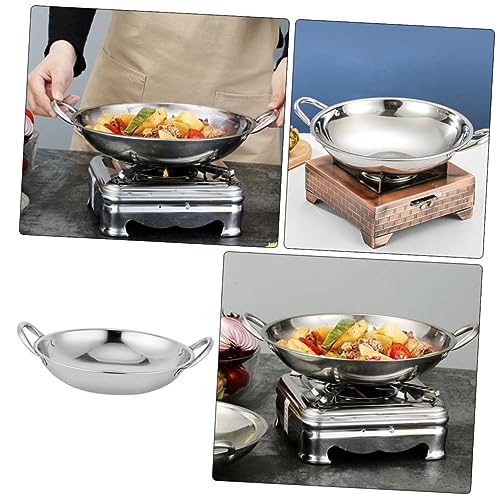 Olla caliente redonda de acero inoxidable estilo coreano miniatura 3