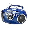 Kassettenradio mit CD • UKW-Radio • Boombox • CD-Player • Stereo Lautsprecher • AUX-Eingang • Netz- / Batteriebetrieb…