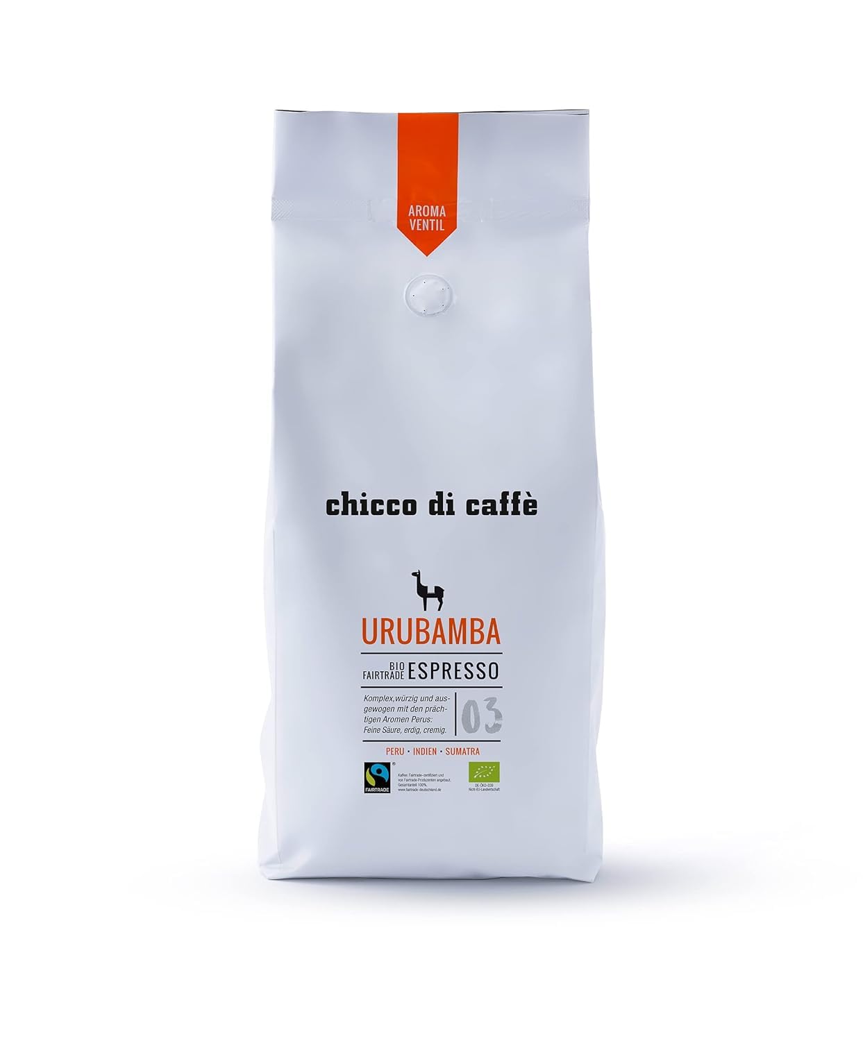 Chicco Espresso Premium Probierpaket groß 3kg ganze Kaffee Bohnen Urubamba Sumatera Horizonte