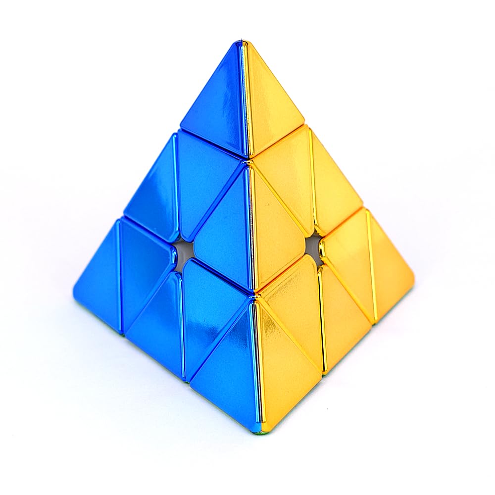 LiangCuber Metallic Mirror Reflective Pyramid Speed Cube 3x3