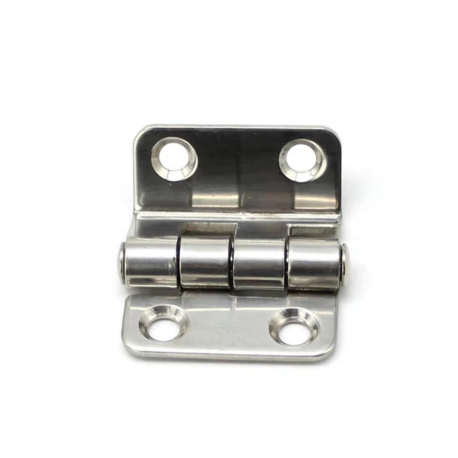 Rmwkrmogrf 201 Stainless Steel Right Angle Curved Hinge 201/304 Stainless Steel/Iron Mechanical Instrument Equipment Cabinet Door Iron 1Pcs(201 Stainless Steel)