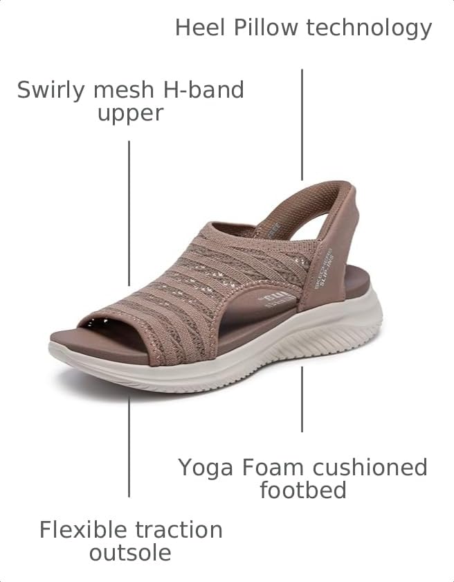 Image of Skechers Women's Ultra Flex 3.0 - Sun Warmth Hands Free Slip-ins | Hands Free Slip-Ins, Yoga Foam Cushioned Footbed, Machine Washable, Recycled Materials, Vegan