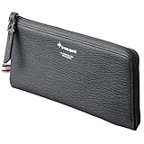 [ルコックスポルティフ] メンズ レディース 長財布 薄型 軽量 L字型 ファスナー Black ブラック