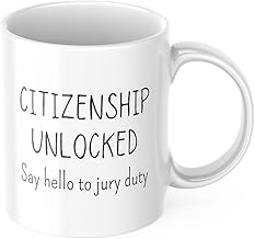 Generic Citizenship Gifts Green Card Gift Idea US Citizenship Gift Citizenship Party New Citizen Gift, 11oz, Red