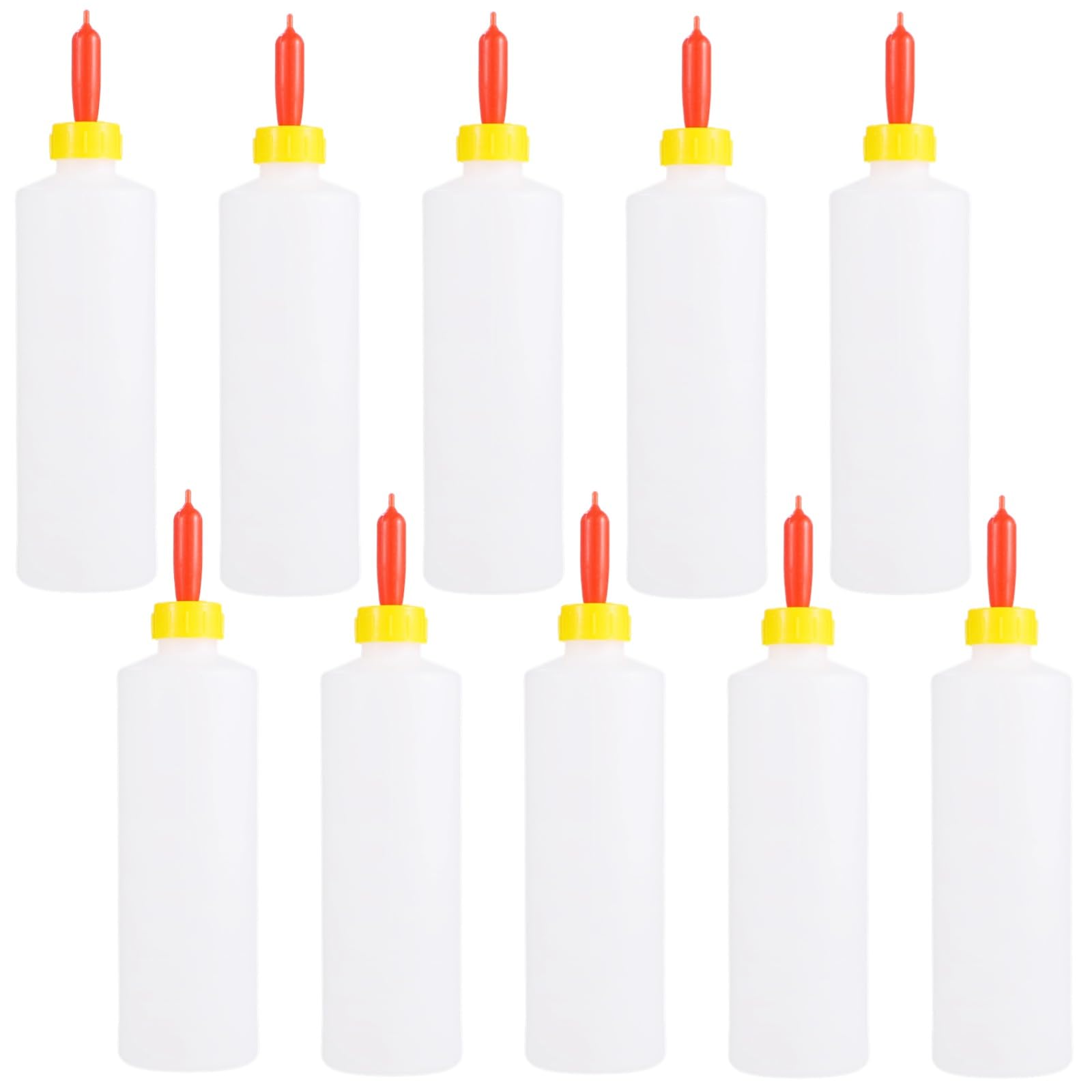 Lot de 10 biberons en plastique anti-fuite pour chèvre, chèvre, cochons, animaux de plein air