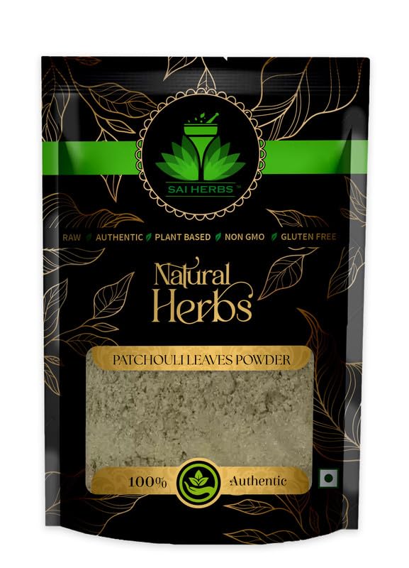 SAI HERBS Patchouli Leaves Powder | Gluten Free | Pure & Natural | 100 Grams-image-43