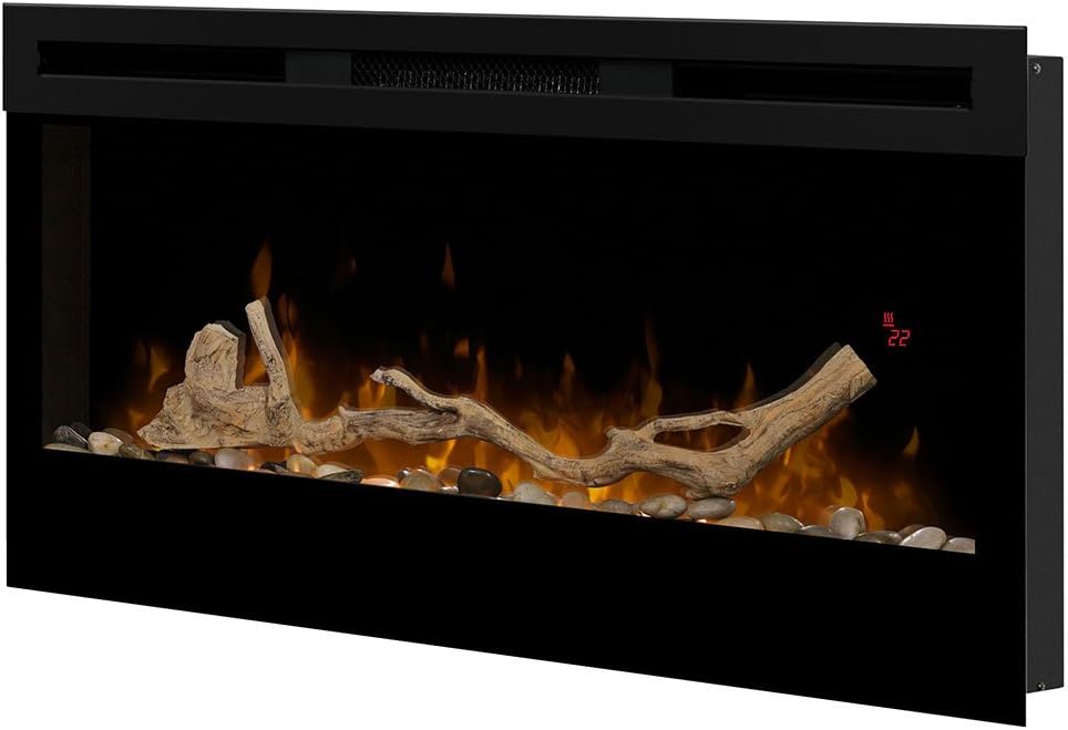 Amazon Com Dimplex Prism 34 Inch Electric Fireplace With Driftwood Log Set Blf3451 Lf34dws Kit Kitchen Dining