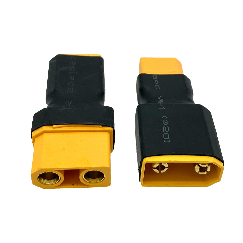 Set 6 Adattatori Wireless Deans T A XT60 (3 Maschio + 3 Femmina) Per Batterie Lipo, Caricabatterie, ESC, Drone E Auto RC, Nessuna Saldatura