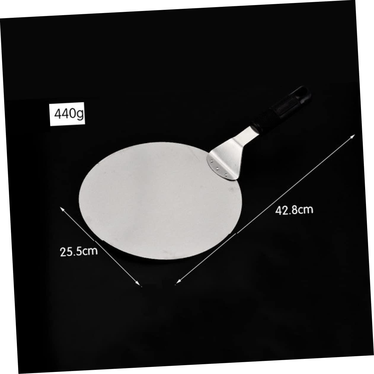 PRETYZOOM Stainless Steel Cake Spatula Lifter Pizza Server Shovel with Plastic Handle Kitchen Tool for Transfer and Serving for Cakes Pizzas Pies and Tarts