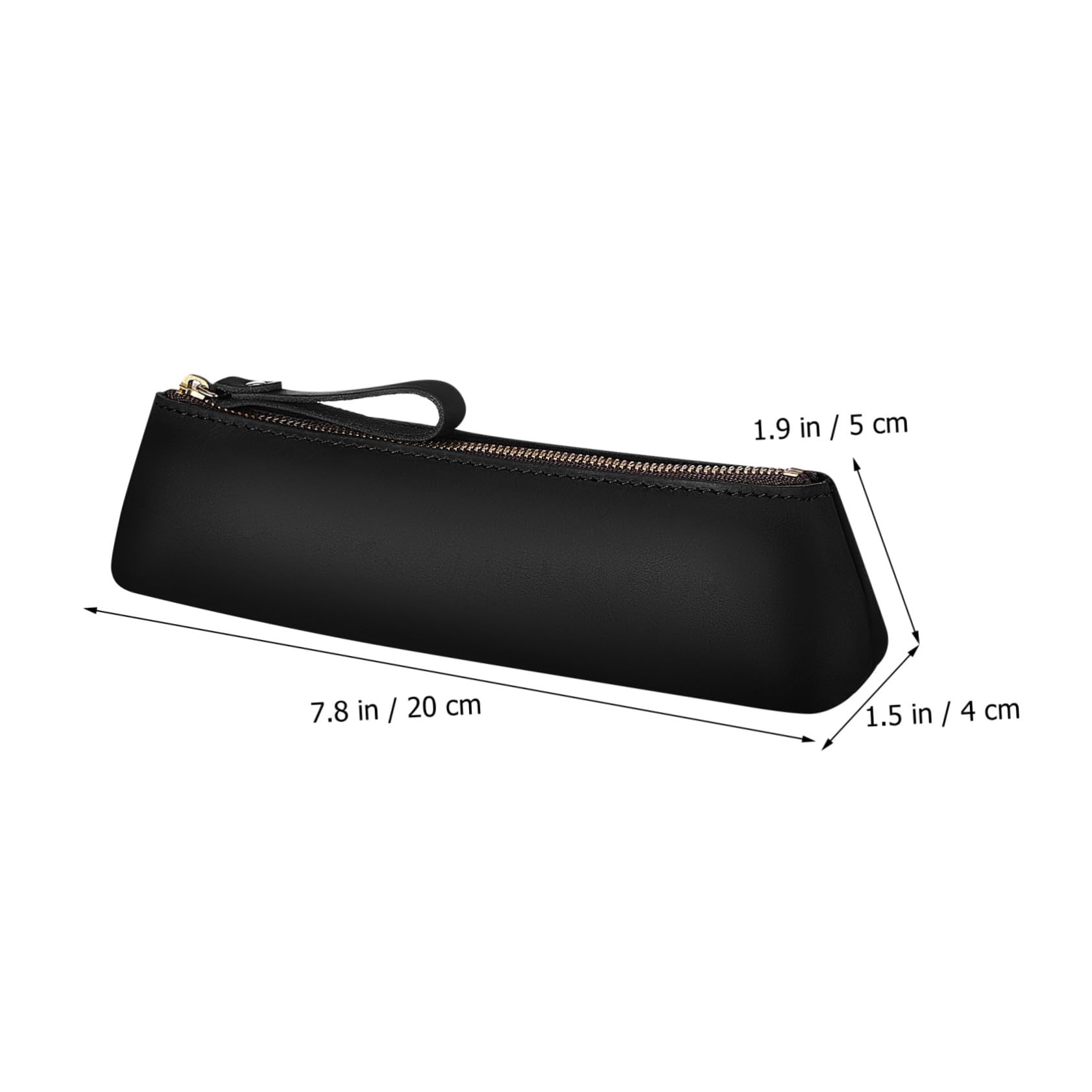 3pezzi Pouch Pelle Vintage Per Penne e Matite Astuccio Elegante e Pratico Per Cancelleria Portapenne Pelle Nera Per Studenti e Professionisti