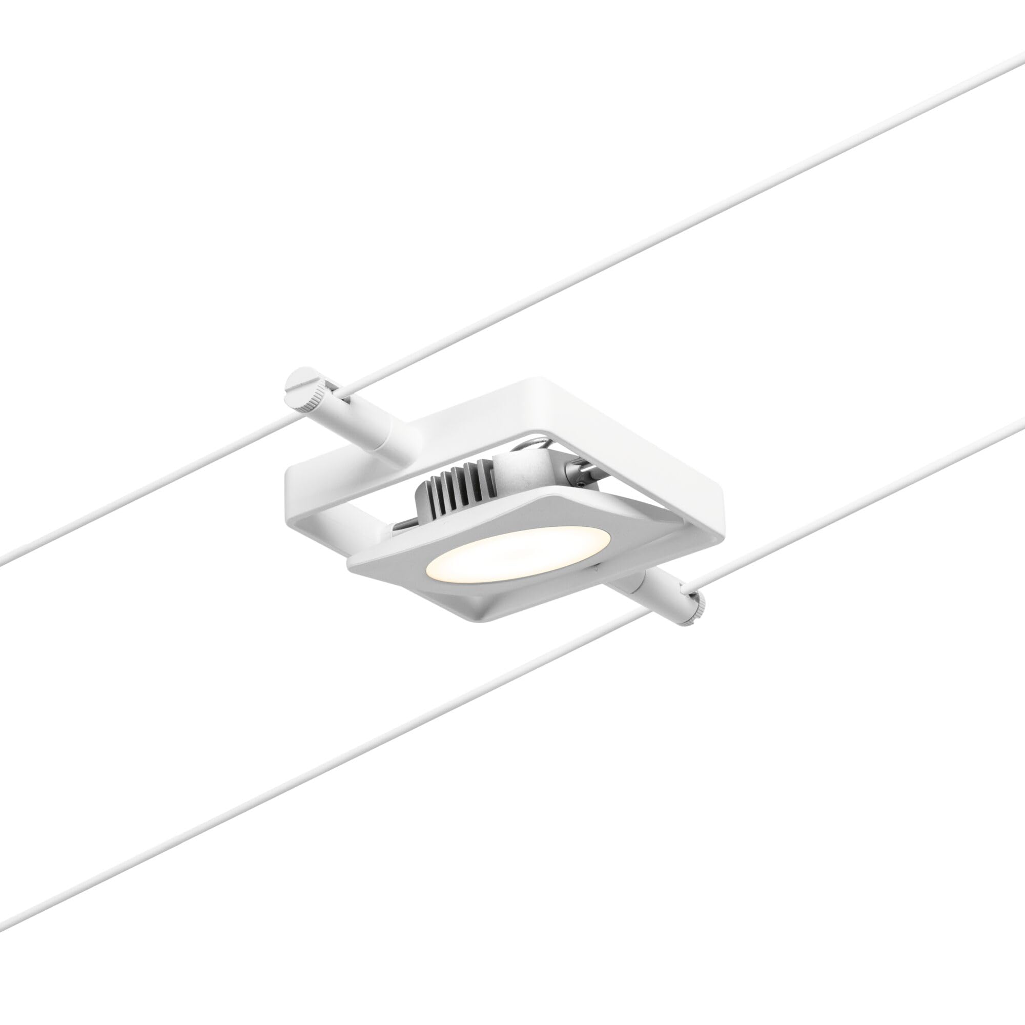 Paulmann 94422 Sistema de cables LED CorDuo set MacLED DC incl. 5x4,5 W ampliable blanco, cromo, cable metal 3000 K