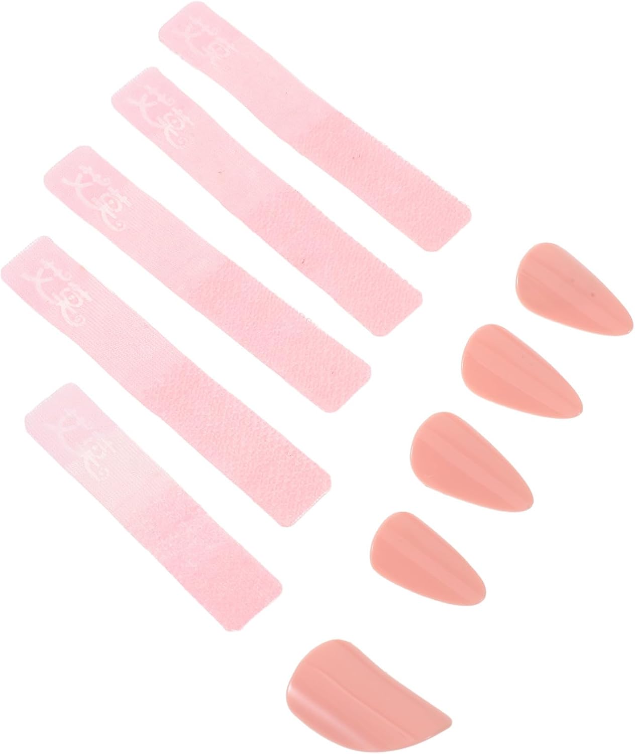 Adjustable Guzheng Finger Picks Pink Reusable Chinese Zither Nail