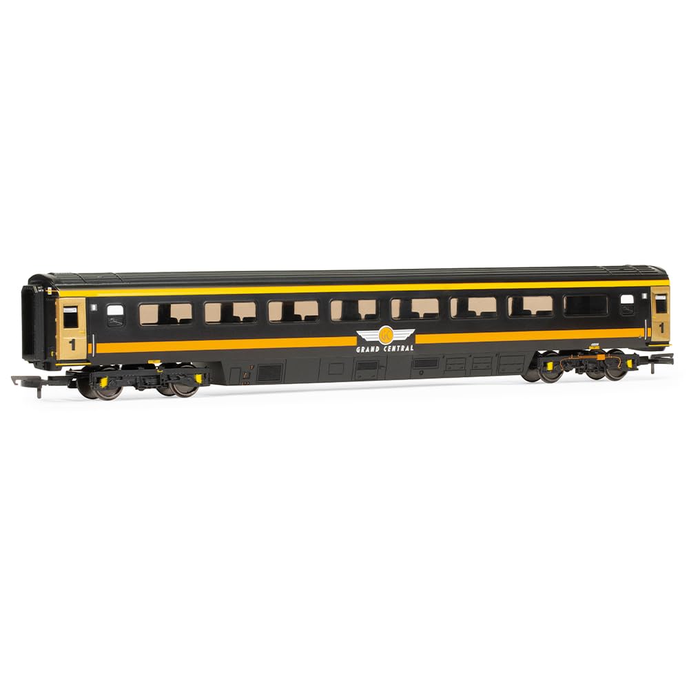 Hornby Coach Car - R40440 RailRoad Grand Central Rail, Mk3 1st Class Coach, 41206 - Era 10 Train Toy, 00 Gauge Carriage for Train Set, Rolling Stock Models for Adults - 1:76 Scale Model Gift