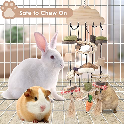 Bissap-Bunny-Chew-Toy-2-Packs-Rabbits-Cage-Hanging-Chew-Toys-and-Treats-Rattan-Ring-Wooden-with-Snacks-for-Chinchillas-Guinea-Pigs-Hamsters-Rats-and-Other-Small-Pets-Teeth-Grinding Bissap Bunny Chew Toy, 2 Packs Rabbits Cage Hanging Chew Toys and Treats Rattan Ring Wooden with Snacks for Chinchillas Guinea Pigs Hamsters Rats and Other Small Pets Teeth Grinding - Image 6