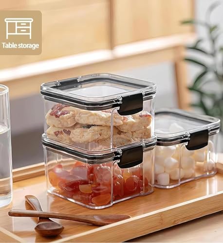 Image of Air Tight Containers For Kitchen Storage Set, Container For Kitchen Storage Set, Kitchen Organizer And Kitchen Accessories Items & Storage (Pack of 8 400ML)