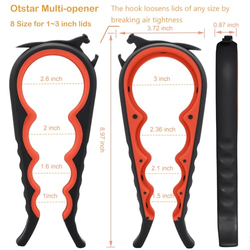 Image of Jar Opener for Weak Hands, 5 in 1 Bottle Opener for Seniors with arthritis