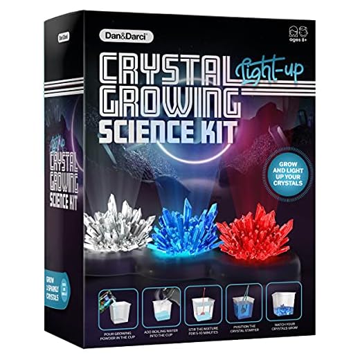 Crystal Growing Kit for Kids - Science Experiments Gifts for Boys & Girls Ages 8-14 Year Old - Discovery STEM Toys for Kids & Teen Age Boy/Girl Arts & Crafts Kits - Cool Educational Ideas