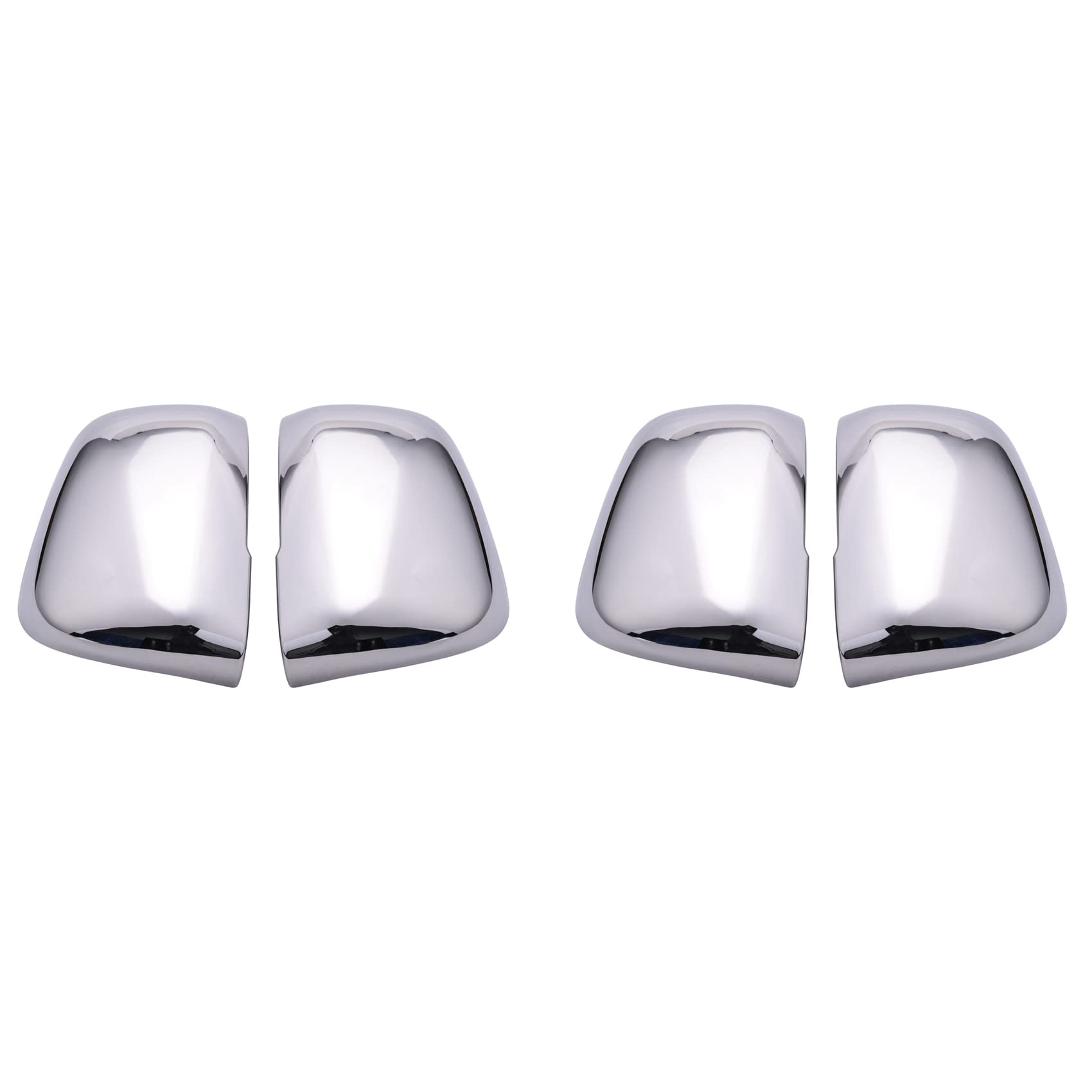 Garnitures rétroviseur chromé ABS anti-UV : protection rigide pour auto 2007-2019