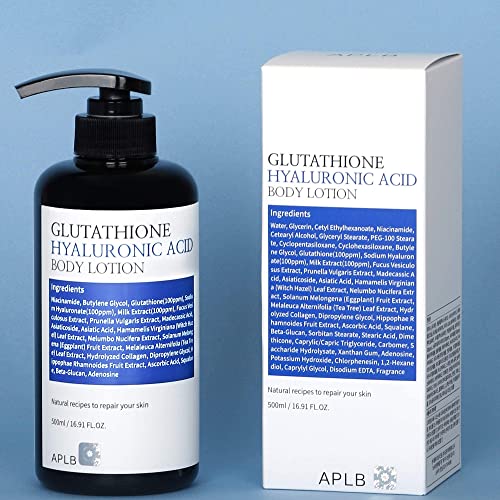 Aplb Glutathione Hyaluronic Acid Body Lotion, 16.91Fl.oz. / Korean Skin Care, Long Lasting Hydration Through Hyaluronic Acid, Balance Skin Tone, Improve Elasticity #TOP6