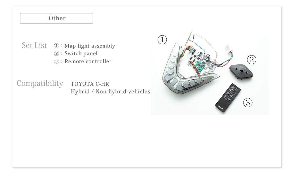Amazon | C-HR LED ルームランプ ユニット AVEST Vertical Arrow Neo