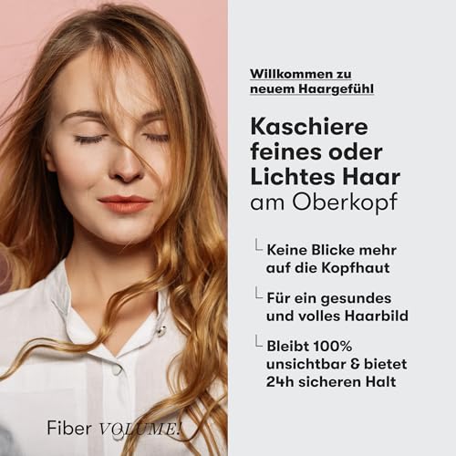 O.C. HAIRCARE Streuhaar zur Haarverdichtung - für Scheitel, kahle Stellen am Ober- und Hinterkopf - von führenden Salons empfohlen - 11 Farben - widerstandsfähige Streuhaare (Mittelbraun)