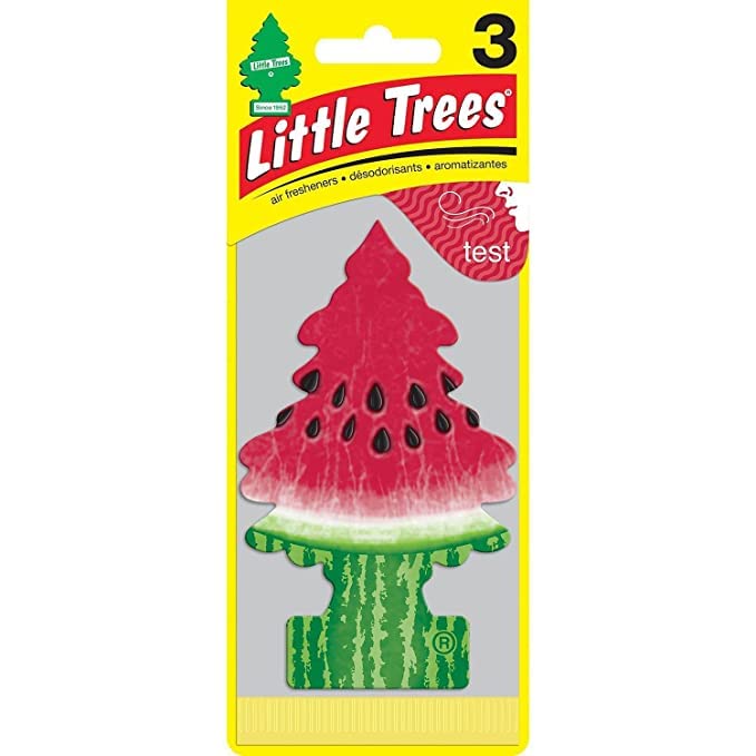 Little Trees Watermelon Air Freshener | Tree-Shaped Hanging Design | Ideal For Car, Home, Wardrobes etc | Imported from USA