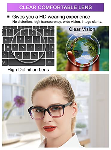 Image of Lightweight Reading Glasses Men Women Square Spring Hinges Readers 1.00 1.25 1.50 1.75 2.00 2.25 2.50 2.75 3.00