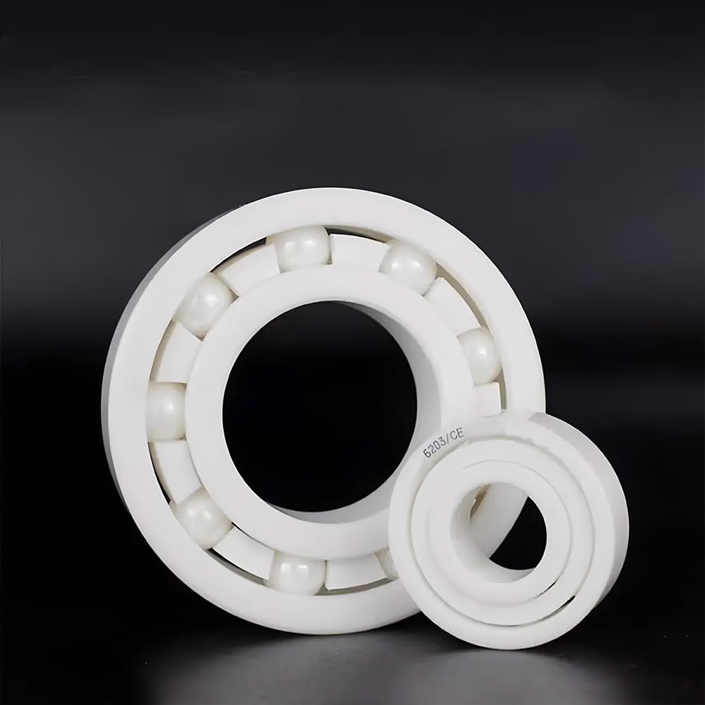 Roulement à billes en céramique avec oxyde de zirconium rainuré 6200 6201 6202 6203 6204 6205 6206 6207 6208 6209 6210 6211 6212 6213 6214 6215 6216 Résistant aux hautes températures CE 2RS