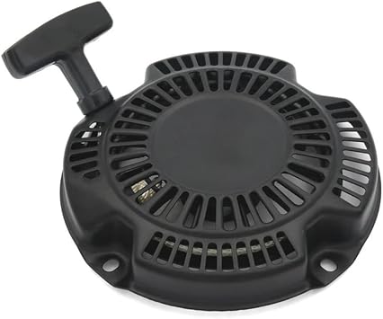 Black Steel Recoil Starter Unit Compatible With 227-50811-10 And For Ey20 Thin Type Motors Lawn Mower Repair Component For Effortless And Quick Engine Starts
