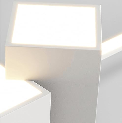 Miniatura 6 de Candelabro LED moderno y simple de 32 W con atenuación remota moderna lámpara lineal, lámpara decorativa de techo ajustable en altura, adecuada para