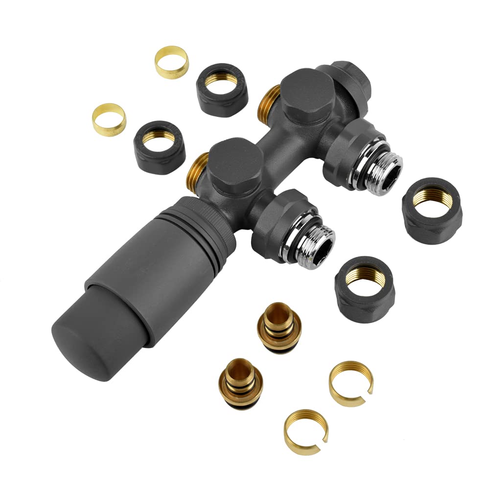 H-Ventil Anschlussgarnitur Mittelanschluss/Radiator Valves