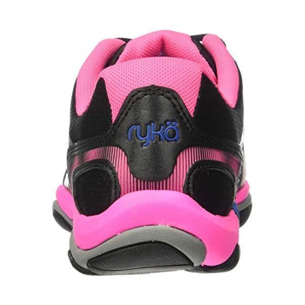 Ryka-Womens-Influence-Cross-Trainer Ryka Women's Influence Cross Trainer, Black/Atomic Pink/Royal Blue/Forge Grey, 9 M US