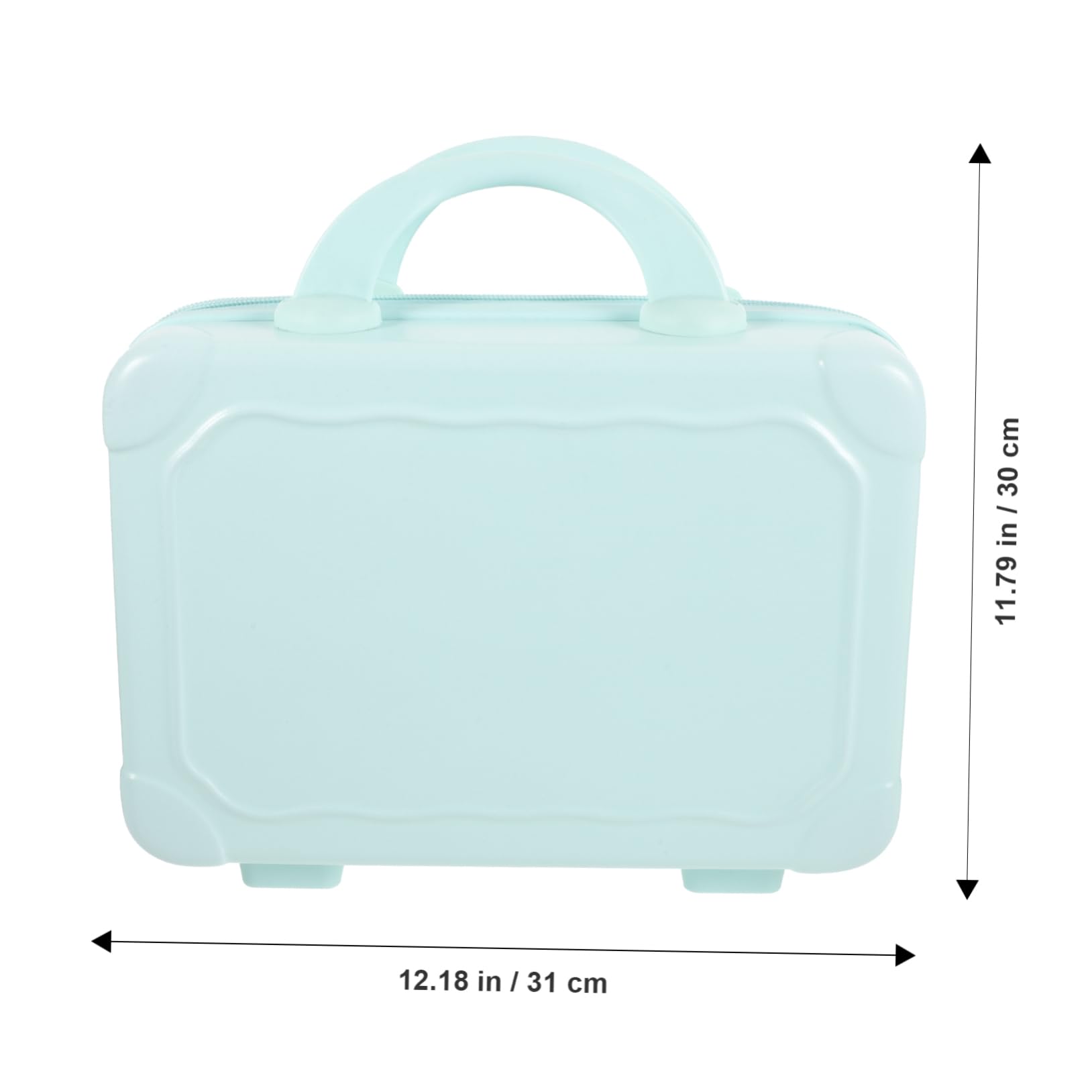 Walizka Kosmetyczna Makijaż Kolorze Niebieskim Przenośna Mini Walizka Podróżna dla Kobiet Organizer Kosmetyki z Dużą Pojemnością Elegancki Design Idealna Do Przechowywania