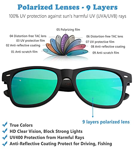 Image of Mens Polarized Wood Sunglasses for Men Women, Womens Sunglasses Wooden Sides Bamboo Glasses