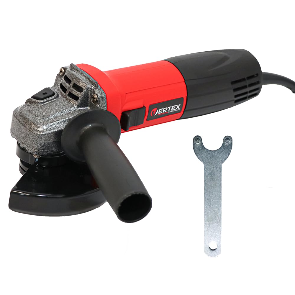Vertex Szlifierka Kątowa VSK125810, 810W, 125mm Tarcza, 11000 obr/min, 5-stopniowa Regulacja Obrotów, 220-240V, z Kluczem i Szczotkami Węglowymi