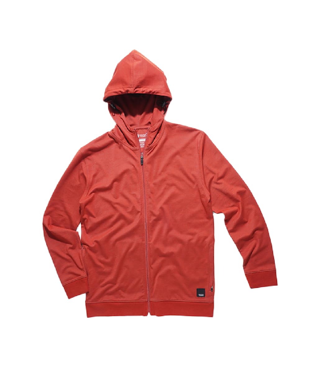 tego Adapt Hoodie for Men | Athletic Fit | 35% Polyester 34% Cotton 27% Modal 4% Elastane | Lightweight, Breathable, Sweat-Wicking Hooded Jacket with NanoTech Water Resistance-picture-55
