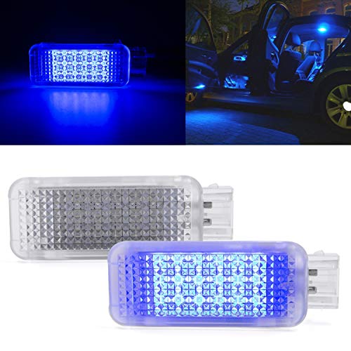 Lámpara LED azul para puerta Audi VW Porsche pair miniatura 1