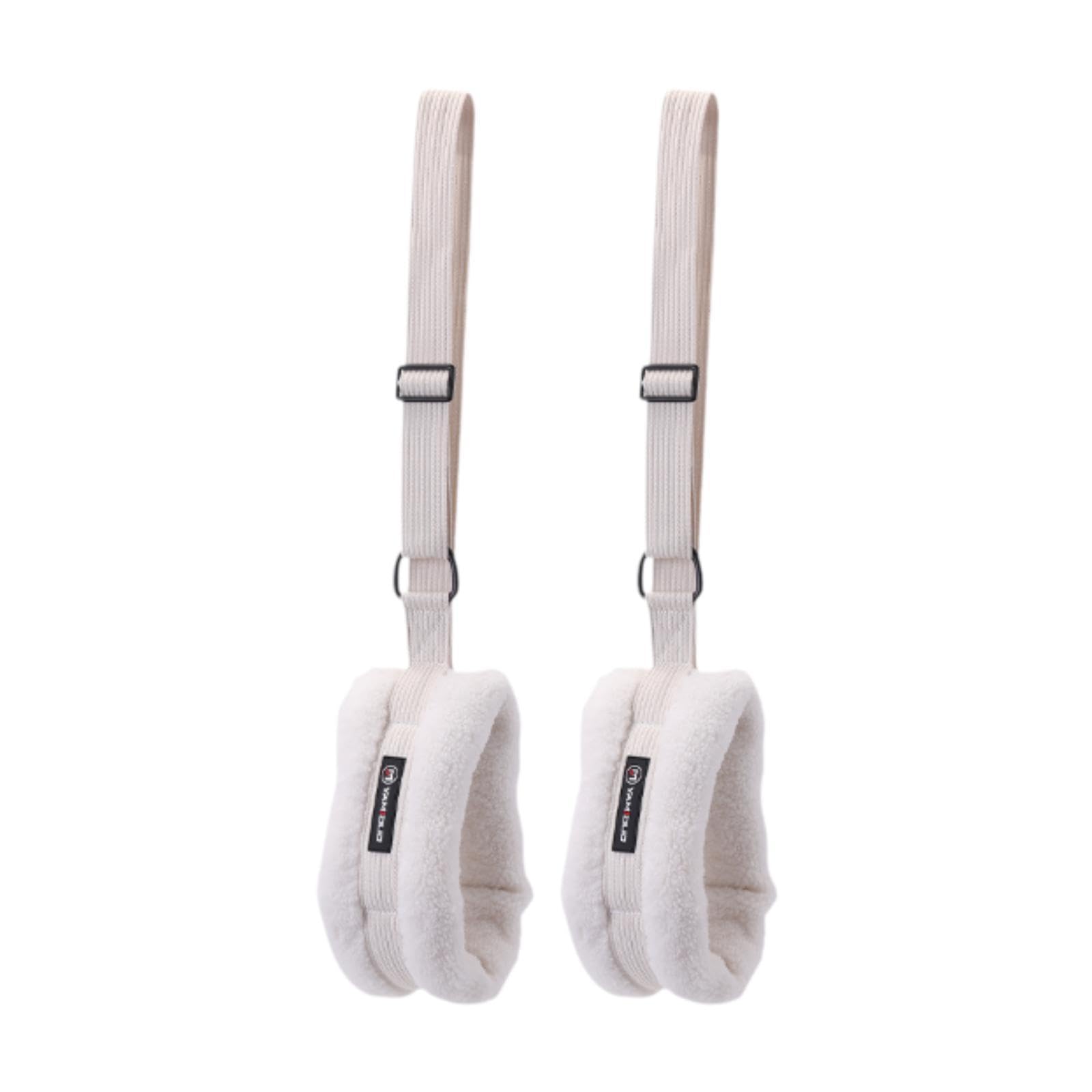2 Piezas Pilates Correa Acolchada Elástica Ajustable Banda de Resistencia para Ejercicios de Estiramiento con Material de Felpa Adecuado para en