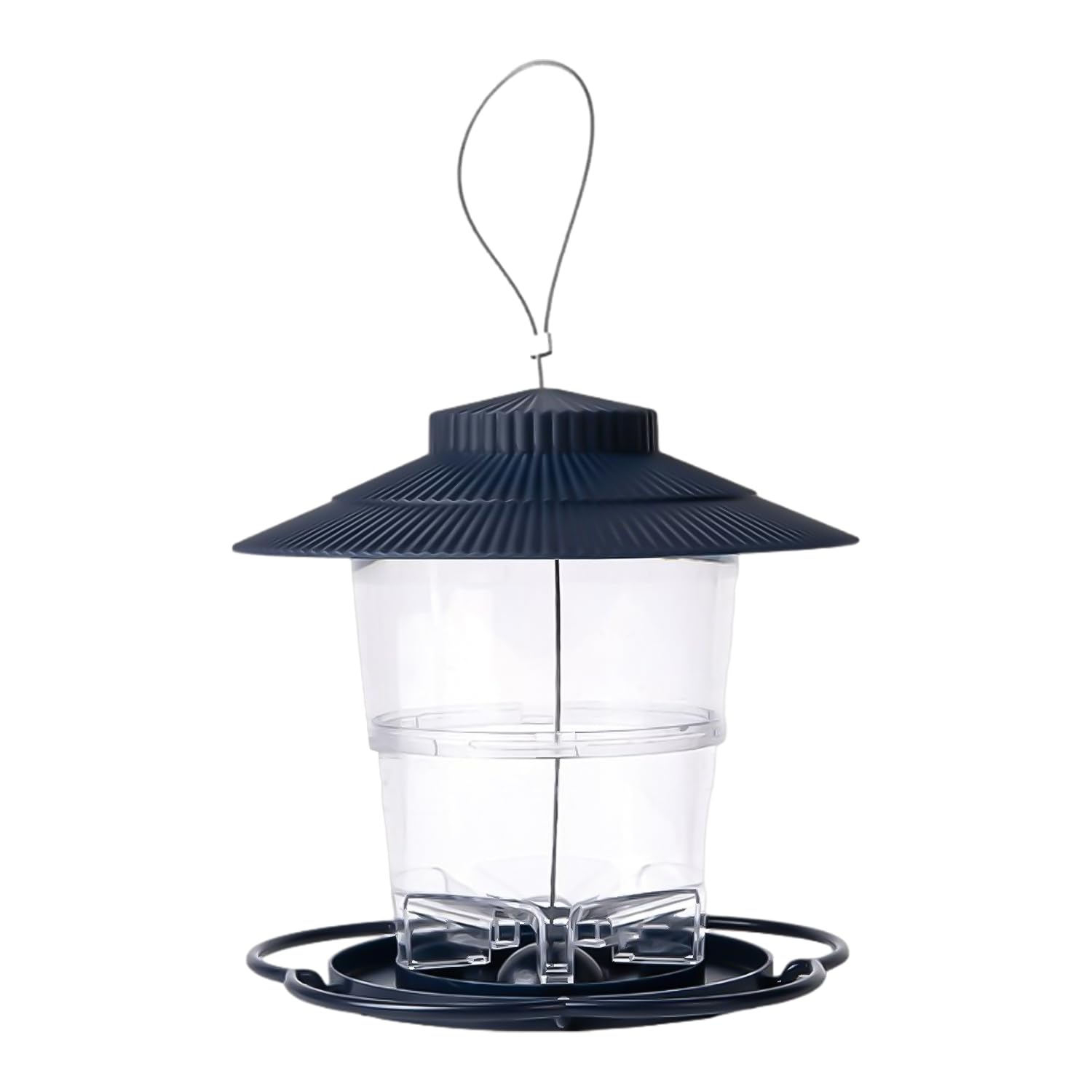 Comedero Colgante de con diseño Seguro de Ardillas, Jaula Extensible para Colgar Decoraciones de jardín y Bandeja para Alimentar Aves Silvestres