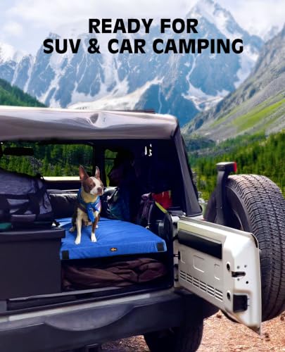 Image of GAIALOOP 3 Inch Memory Foam Camping Mattress, Dual Layer Thick Sleeping Camp Pad for Car Tent Cot, Roll-Up Portable Glamping Floor Bed for Guests Sleepover