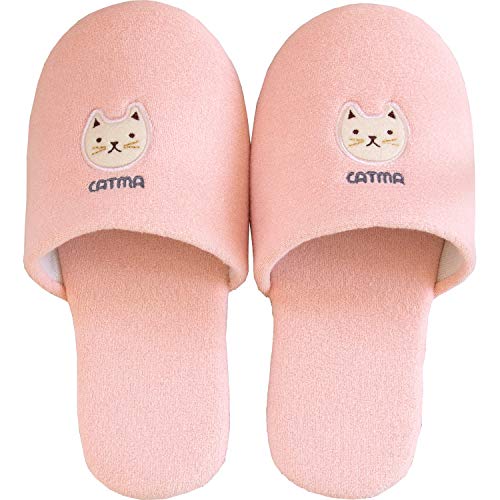 オカ(OKA) スリッパ ピンク 足のサイズ 約25cm キャットマ6 (ネコ 猫)