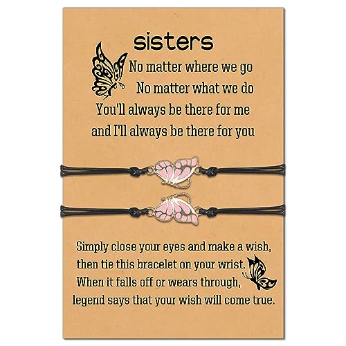 Sisters Gifts from Sister Birthday Graduation Christmas Valentines Galentines Gifts Friendship Matching Bracelets