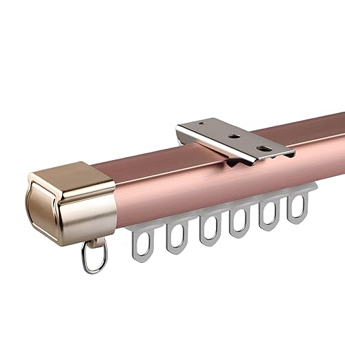 Heavy Duty 4m Rose Curtain Track Set - Aluminium Ceiling/Wall