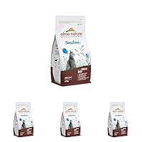Almo Nature Sterilised, Crocchette per Gatti Adulti con Manzo Fresco