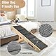 Pawaboo Faltbare Hunderampe, Tragbare Haustiertreppe aus Holz, 4 Verstellbare Höhen 7,9 - 17,7, Hundetreppe für Kleine Hunde und Katzen mit Rutschfester Matte für Niedriges Bett Couch Treppe