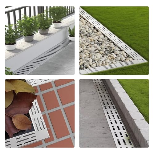 Drenaje de zanja de acero inoxidable para entrada de vehículos y patios exteriores 4