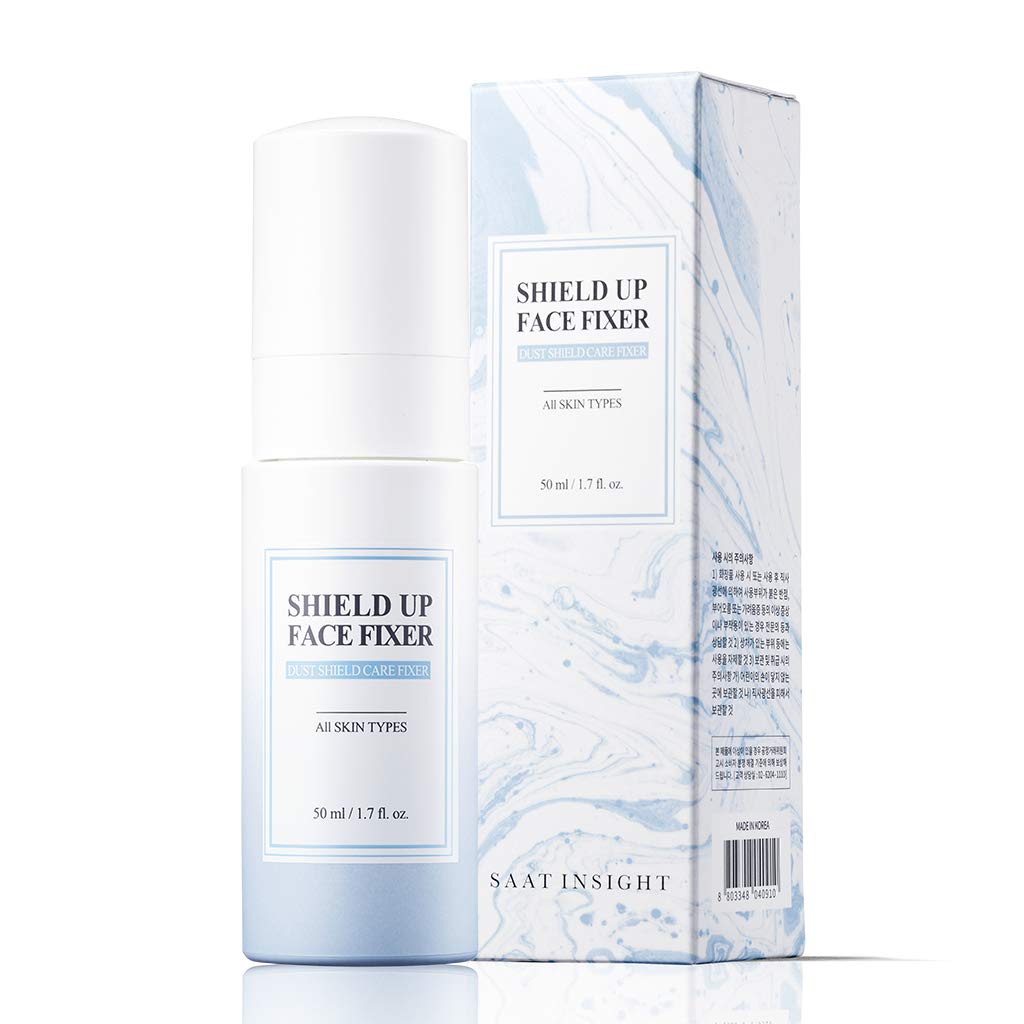 SAAT INSIGHT Shield Up Face Fixer 50ml - Makeup Setting Spray, Protecting Skin from Pollutants, All Day Smudge Proof Long Lasting Moisturizing Makeup Fix Facial Mist