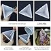 4 Pack Pyramid Silicone Molds LET'S RESIN Resin Casting Molds, Cone Epoxy Resin Molds, Silicone Jewelry Molds for Orgone Pyramid, Home Decoration, Candle and Soap Making