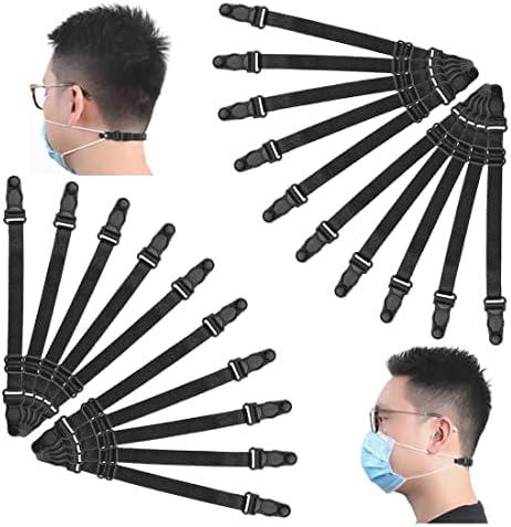 OKUPAN Correa extensora de máscara soporte de máscara de tela elástica para proteger las orejas correa de gancho ajustable para la parte posterior